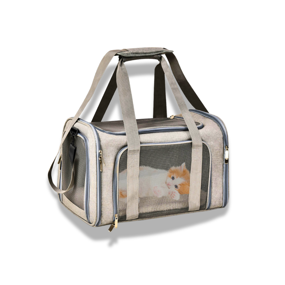 Transporttasche mit Rundum-Öffnung – Stressfreies Einsteigen für Hund & Katze