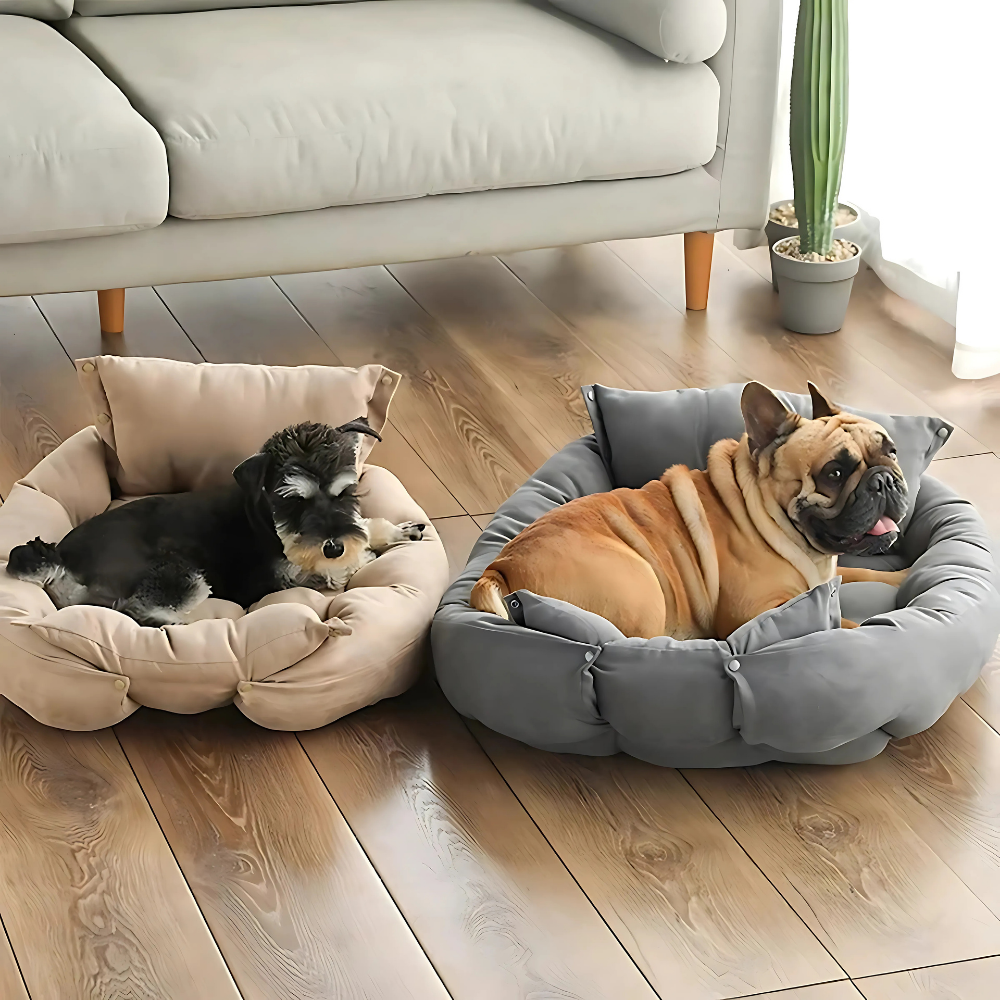 3-in-1 Kuschelbett für Tiere - Für jede Schlafposition geeignet