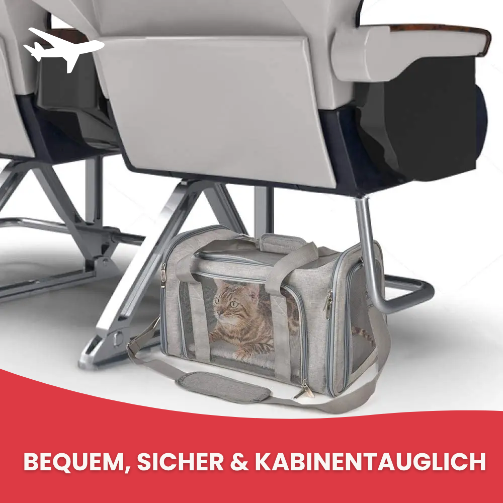 Transporttasche mit Rundum-Öffnung – Stressfreies Einsteigen für Hund & Katze